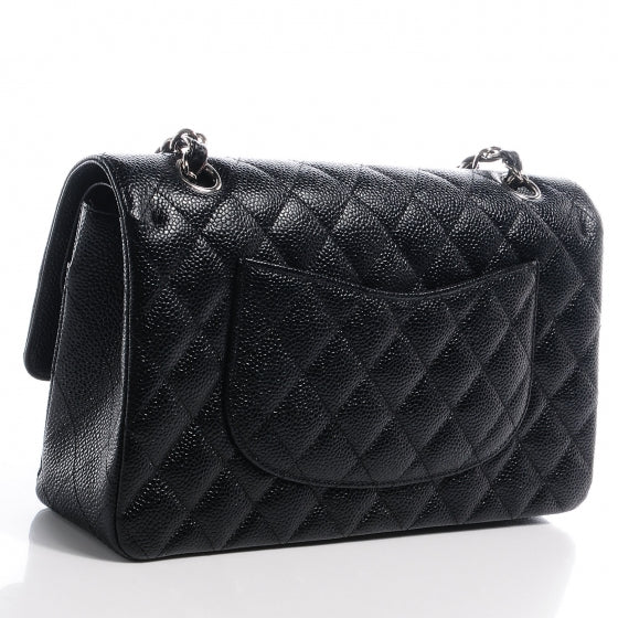 Chanel Caviar Quilted Medium Double Flap Black 3 of 7