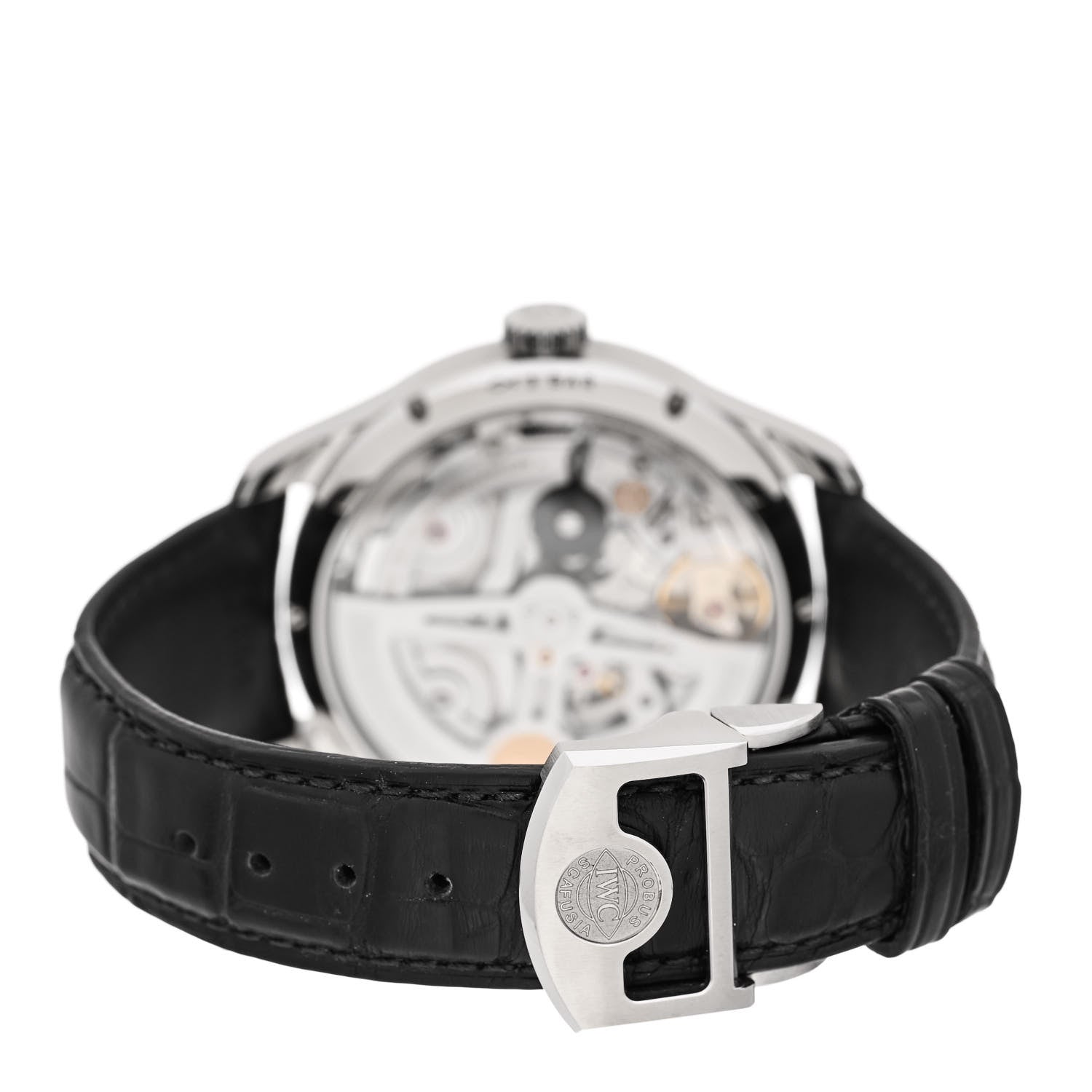 IWC Stainless Steel Alligator 44mm Portuguese Annual Calendar Automatic Watch IW503501 3 of 5