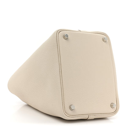 Hermes Taurillon Clemence Picotin Lock 18 PM Beton 4 of 10