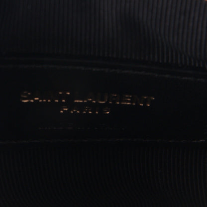 Saint Laurent Calfskin Matelasse Monogram Key Pouch Black 7 of 8