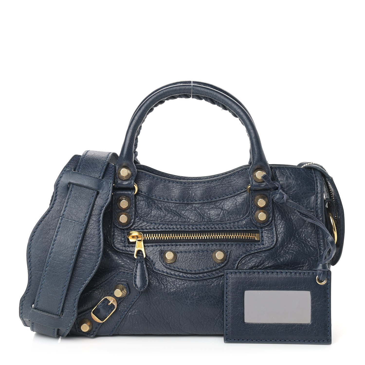 Balenciaga Agneau Giant 12 Gold Hardware Mini City Bleu Obscur 1 of 13