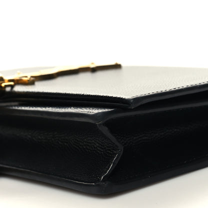 Saint Laurent Grain De Poudre Classic Monogram Kate Tassel Chain Wallet Black 9 of 11
