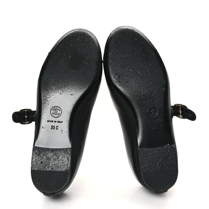 Chanel Lambskin Mary Jane Flats 35 Black 6 of 9