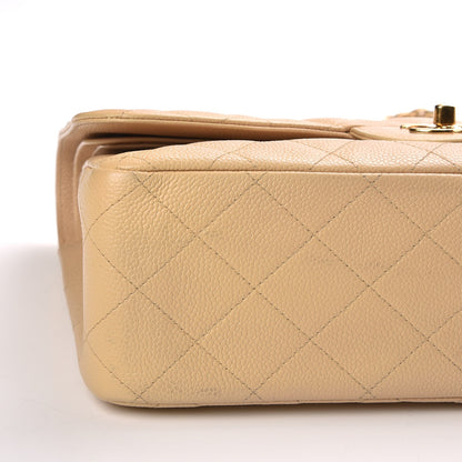 Chanel Caviar Quilted Jumbo Double Flap Beige Clair 9 of 10