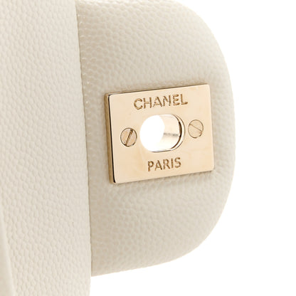 Chanel Caviar Quilted Small Double Flap White 7 of 12