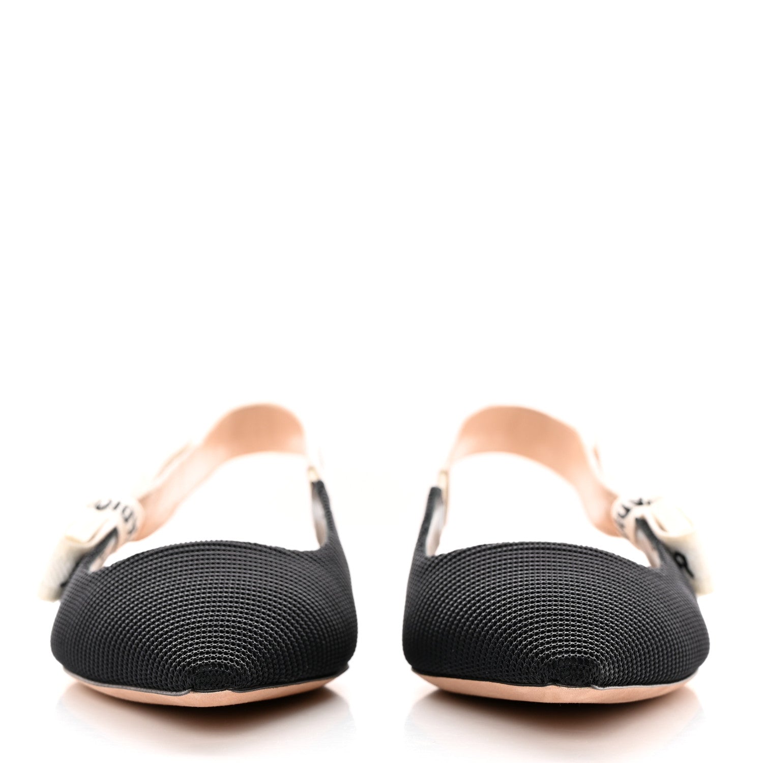 Christian Dior Technical Canvas Ribbon J'Adior Slingback Flats 36.5 Black 2 of 11