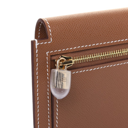 Hermes Epsom Kelly Pocket Compact Wallet Gold 8 of 11