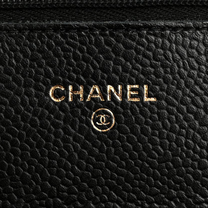 Chanel Caviar Quilted Wallet On Chain WOC Black 6 of 11