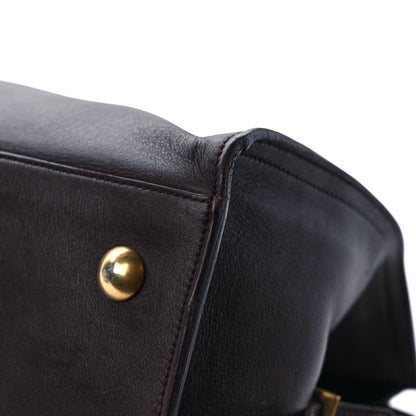 Saint Laurent Calfskin Medium Classic Y Cabas Bordeaux 10 of 13