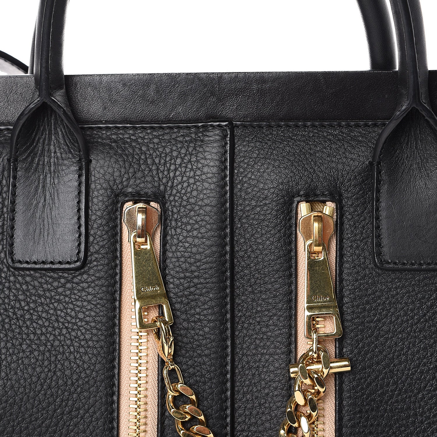 Chloe Grained Calfskin Small Cate Satchel Black 7 of 9