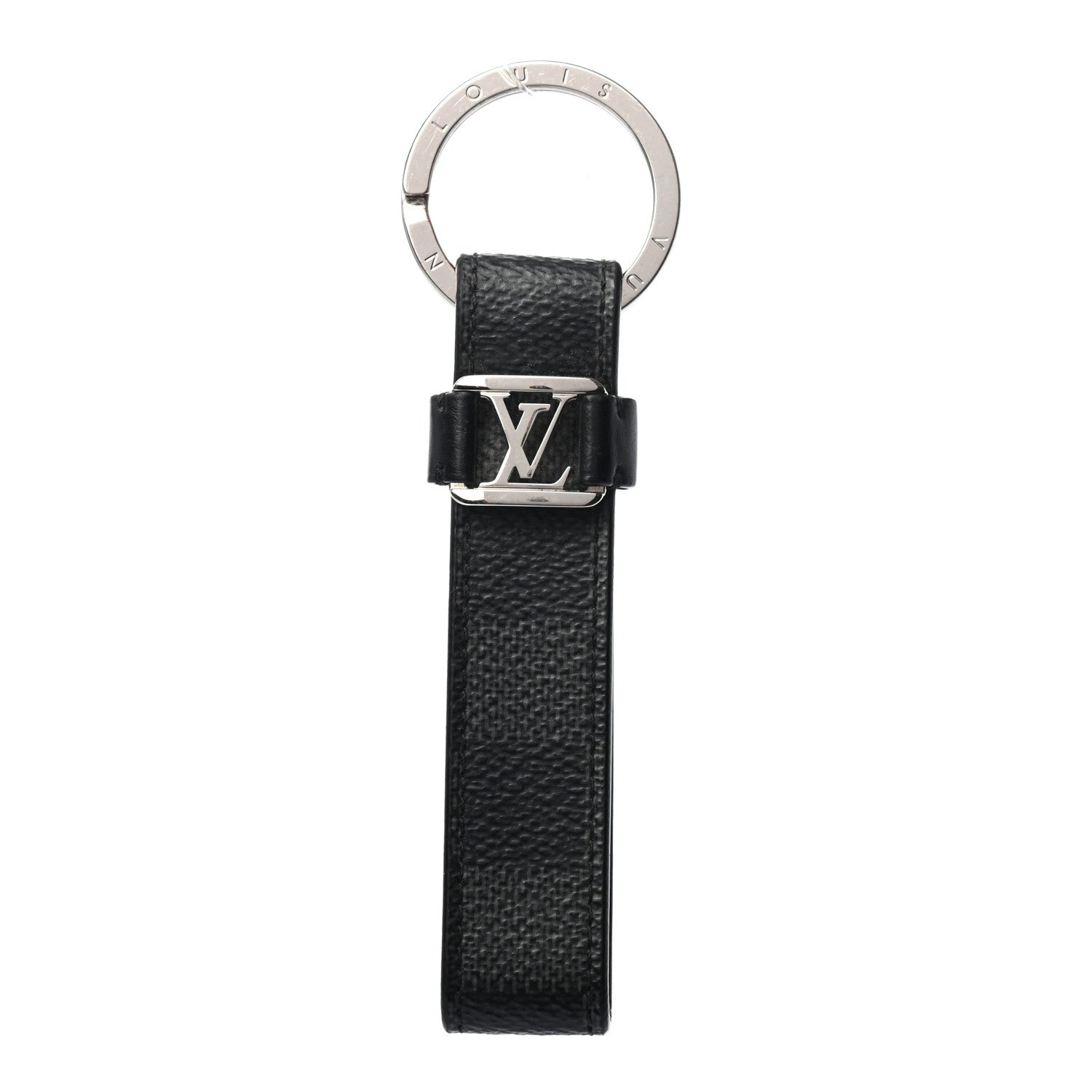 Louis Vuitton Damier Infini LV Dragonne Key Holder Onyx 1 of 3