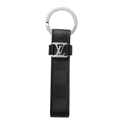 Louis Vuitton Damier Infini LV Dragonne Key Holder Onyx 1 of 3