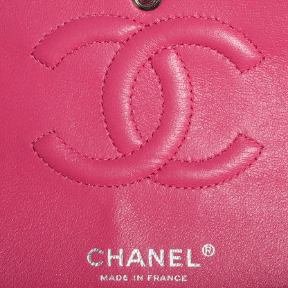 Chanel Lambskin Medium Double Flap Dark Pink 6 of 9