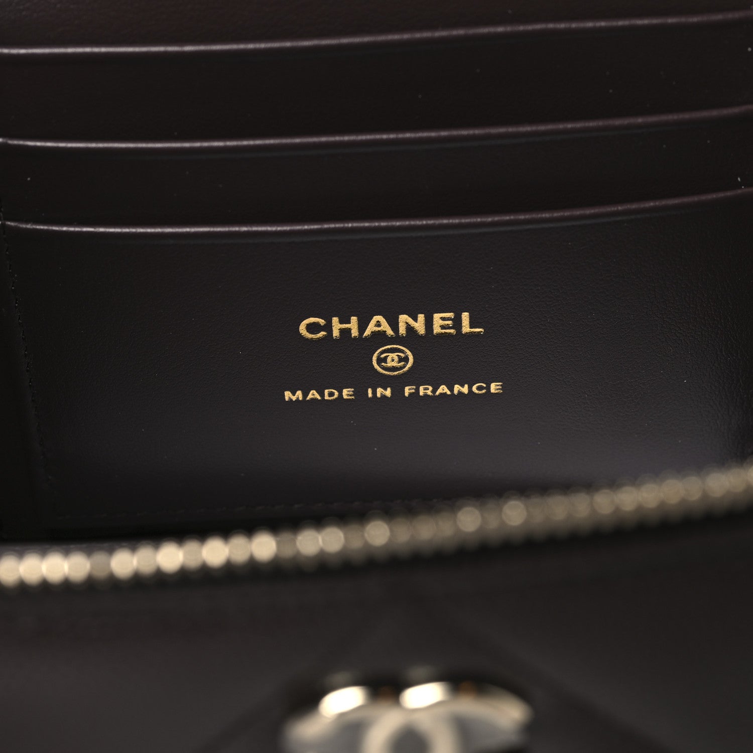 Chanel Caviar Quilted Top Handle Long Vanity Dark Brown 6 of 12