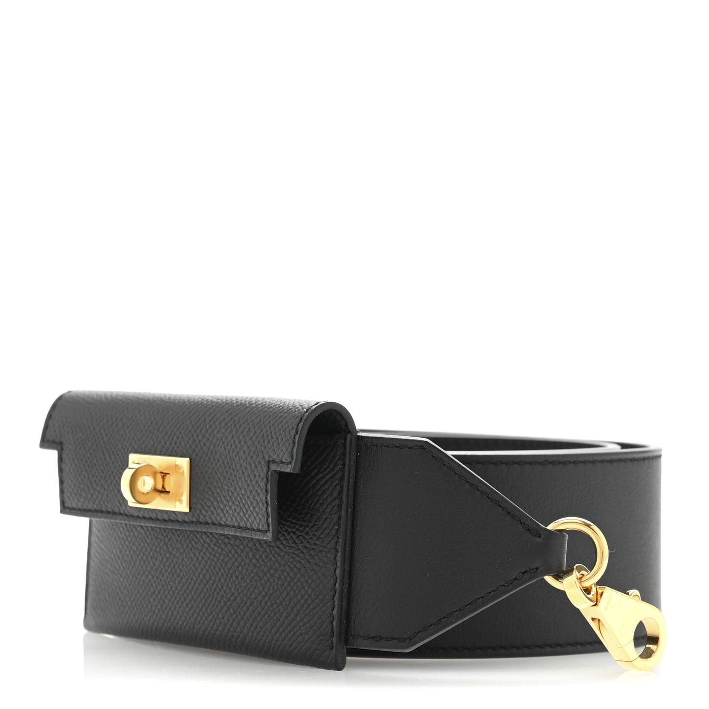 Swift Epsom Pocket Kelly Shoulder Strap Black