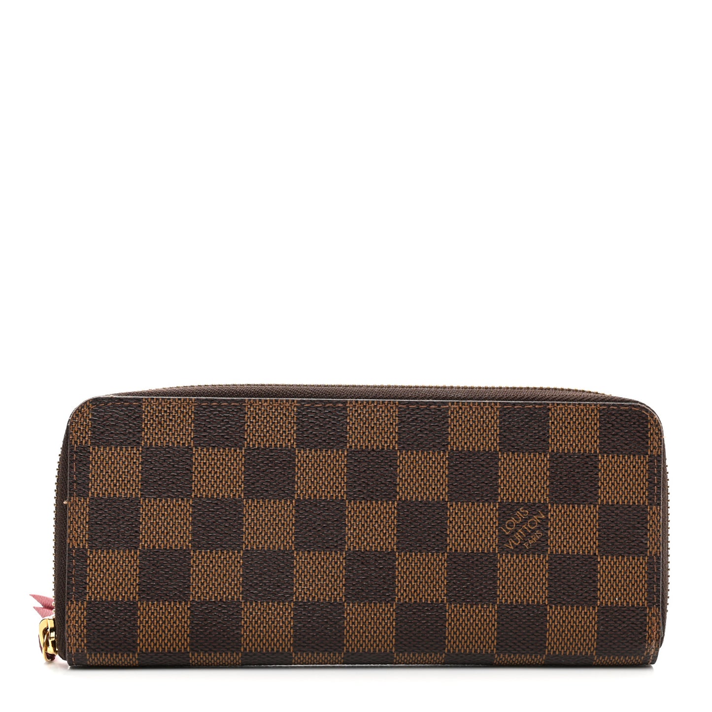 Damier Ebene Clemence Wallet Cherry