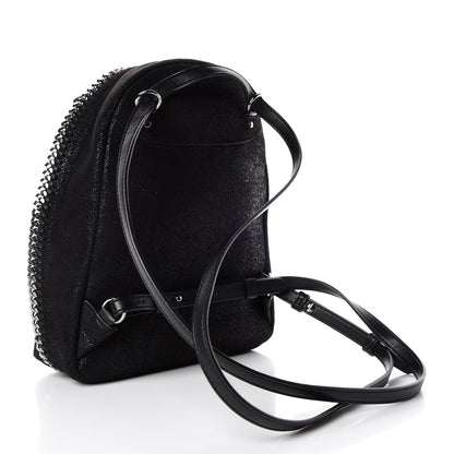Stella McCartney Shaggy Deer Mini Falabella Backpack Black 3 of 9