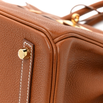 Hermes Natural Barenia Faubourg Birkin 30 Fauve 10 of 17