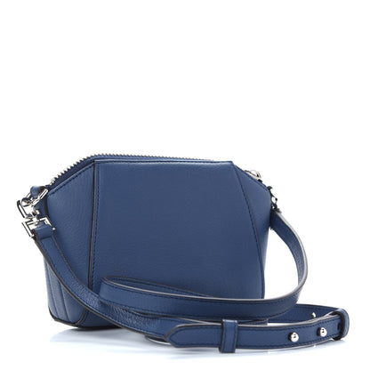 Givenchy Sugar Goatskin Nano Antigona Midnight Blue 3 of 8