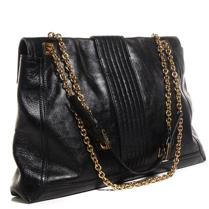 Fendi Vitello Acqua Maxi Baguette Shoulder Bag Black 3 of 10
