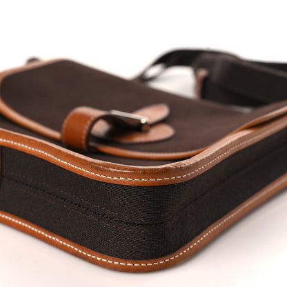 Hermes Toile Officier Mini Buenaventura Messenger Ebene Fauve 9 of 9