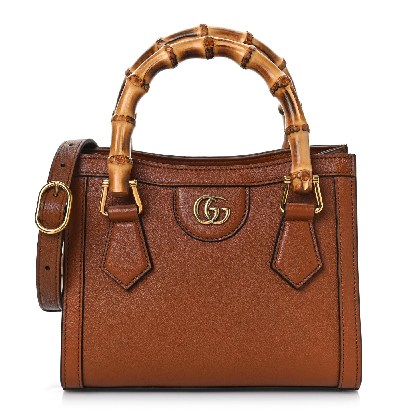 Wonka Grain Calfskin Mini Diana Tote Bag Cuir Yellow Fluo