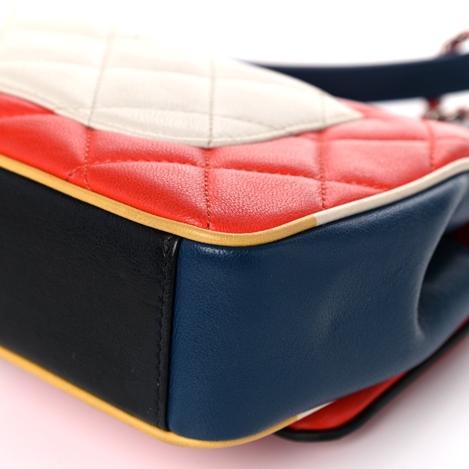 Chanel Lambskin Plexiglass Quilted Small Cuba Color Flap Red Multicolor 11 of 17