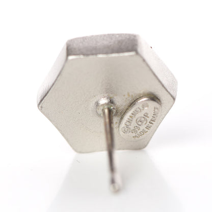 Chanel Metal CC Earrings Silver 5 of 5