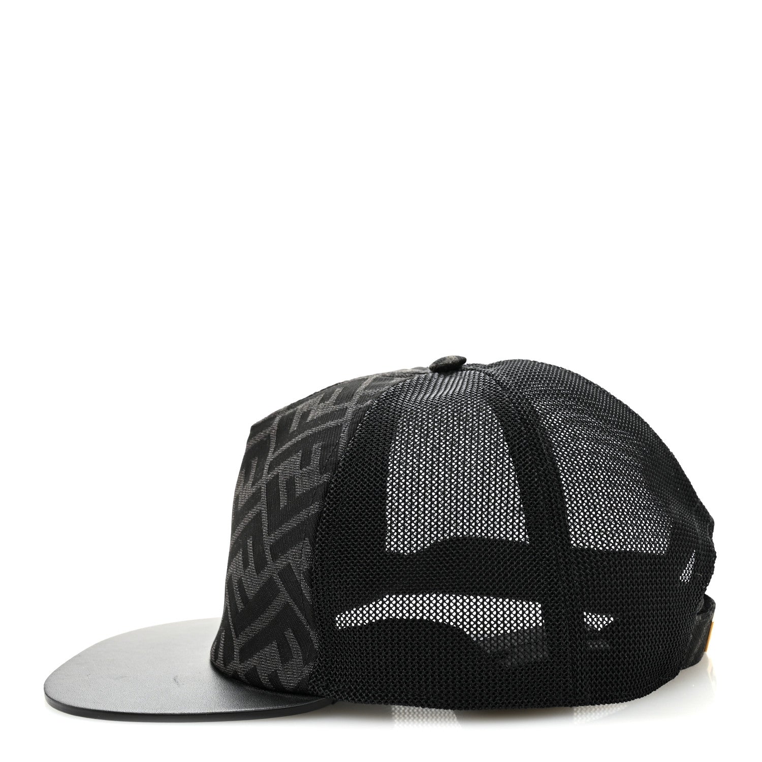 Fendi Canvas Mesh FF Reloaded Baseball Hat Black 3 of 9