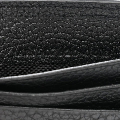 Saint Laurent Grained Calfskin Sac De Jour Compact Wallet Black 7 of 8