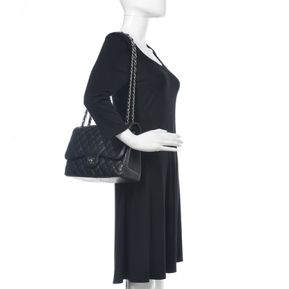 Chanel Caviar Quilted Jumbo Double Flap Black 2 of 11