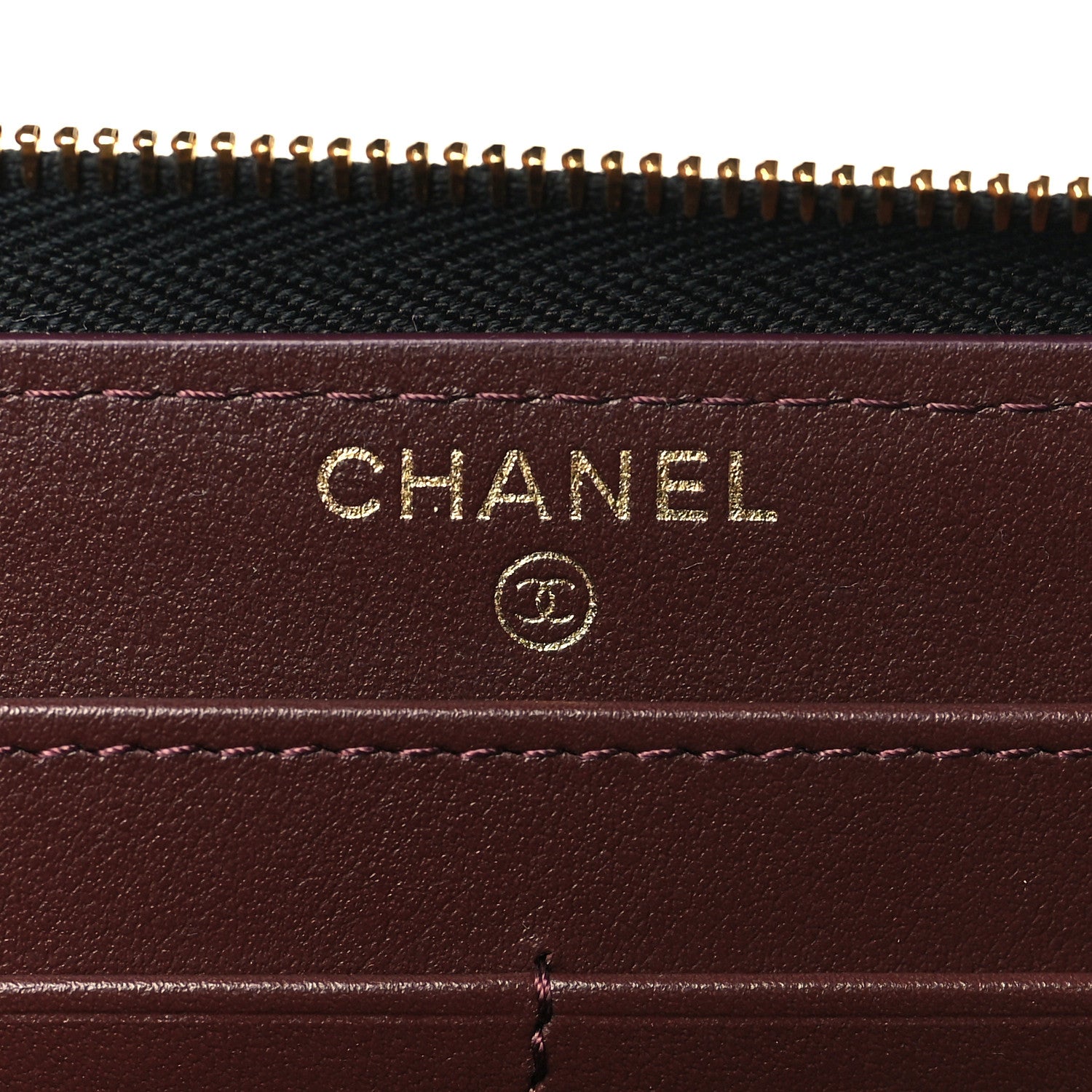 Chanel Caviar Quilted Large Gusset Zip Around Wallet Black 6 of 8