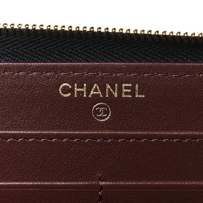 Chanel Caviar Quilted Large Gusset Zip Around Wallet Black 6 of 8