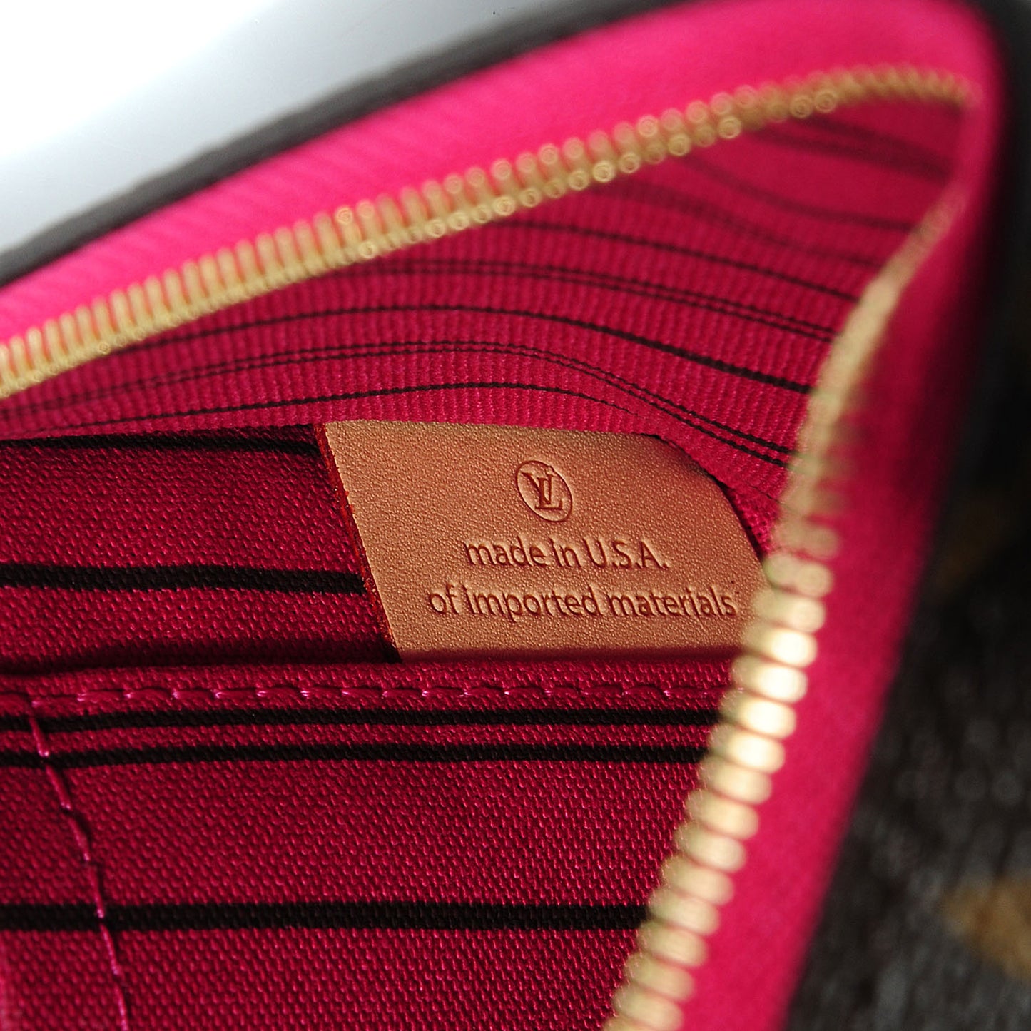 Monogram Neverfull MM GM Pochette Pivoine