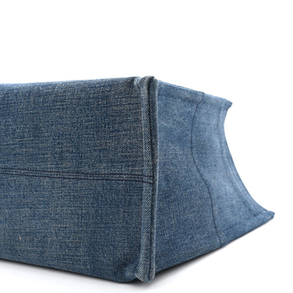 Celine Denim Large Thais Cabas Navy Tan 11 of 11