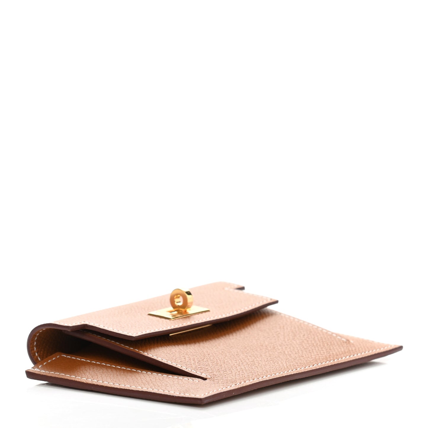 Epsom Kelly Pocket Compact Wallet Gold