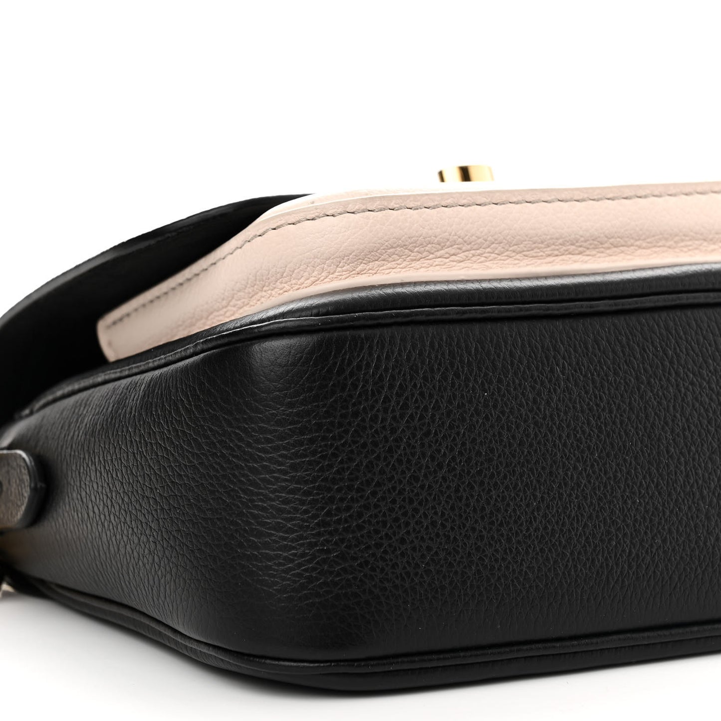 Grained Calfskin Lockme Tender Black