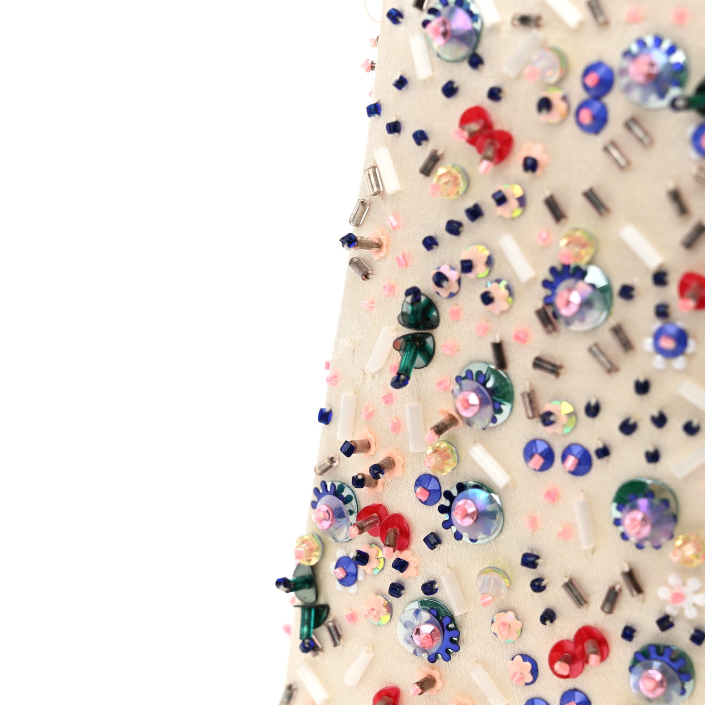 Satin Embroidered Beaded Mini Lady Dior Pink Multicolor