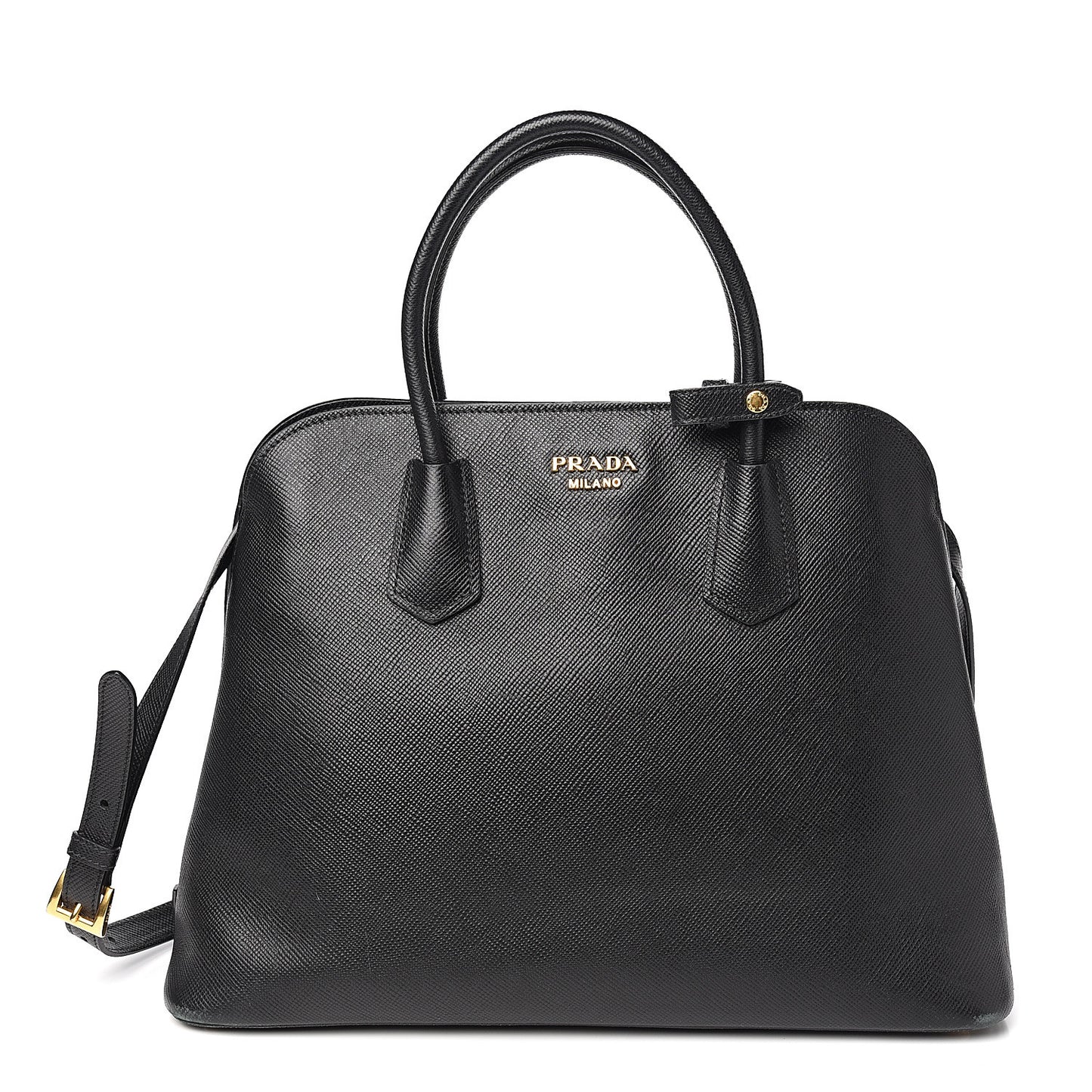 Saffiano Lux Open Promenade Tote Black