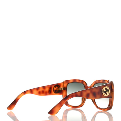 Gucci Acetate Square Frame Sunglasses GG0141S Tortoise 4 of 8