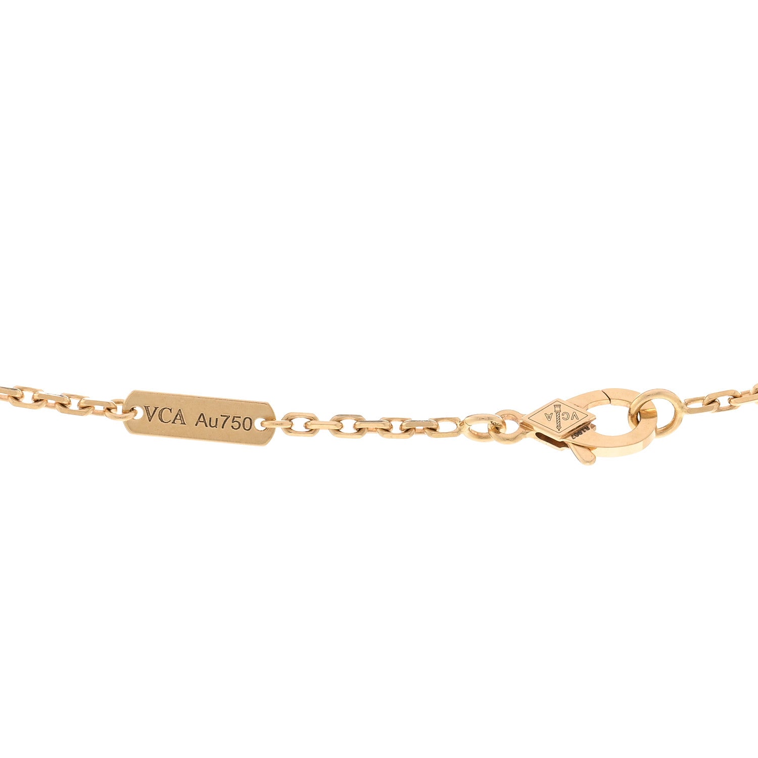 Van Cleef & Arpels 18K Yellow Gold Guilloche Magic Alhambra Long Necklace 4 of 5