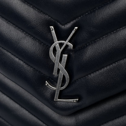 Saint Laurent Calfskin Y Quilted Monogram Medium Loulou Chain Satchel Medium Blue 6 of 11