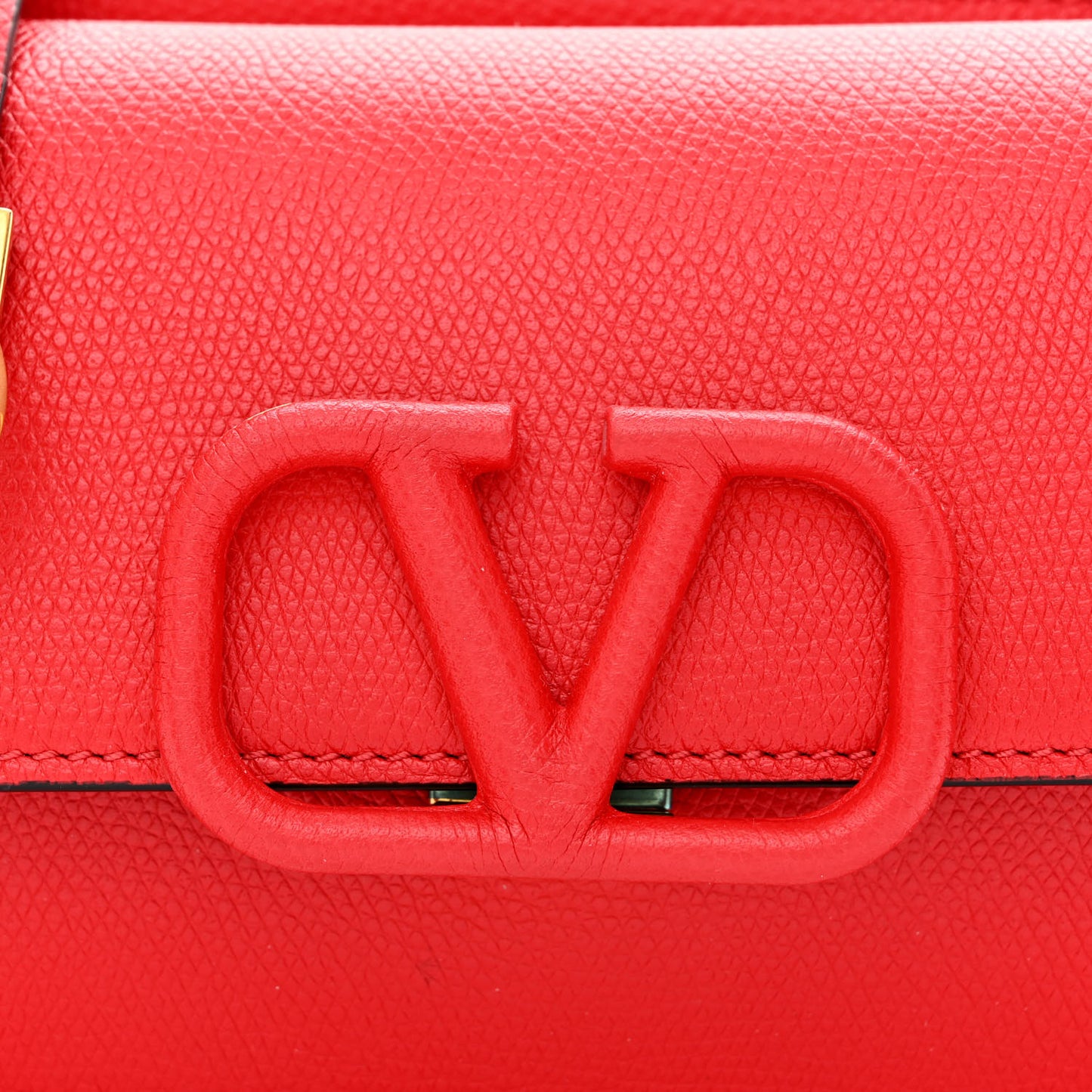 Grainy Calfskin VSling Belt Bag Rouge Pur