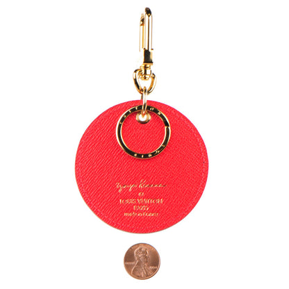 Louis Vuitton Monogram Kusama Pumpkin Dots Key Holder Red 2 of 6