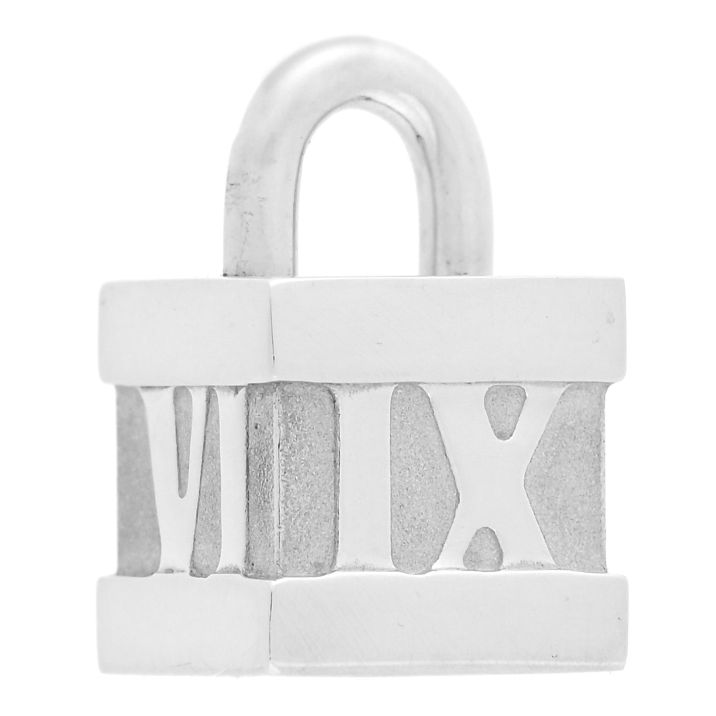 Sterling Silver Atlas Lock Charm