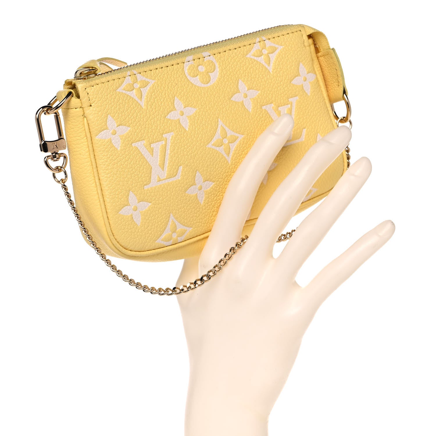 Louis Vuitton Empreinte Monogram Mini Pochette Accessories Lemon Curd Yellow 2 of 11