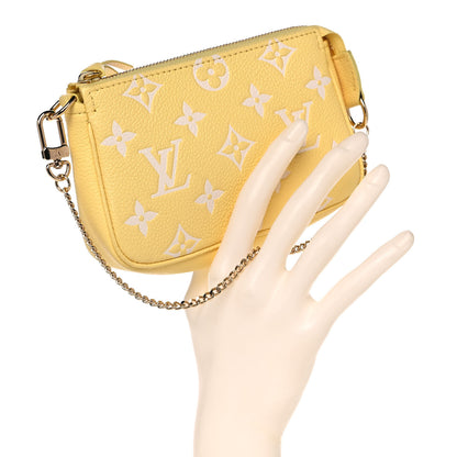 Louis Vuitton Empreinte Monogram Mini Pochette Accessories Lemon Curd Yellow 2 of 11