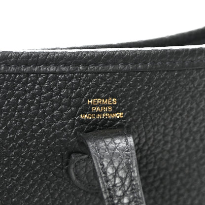 Hermes Taurillon Clemence Evelyne TPM Black 6 of 10
