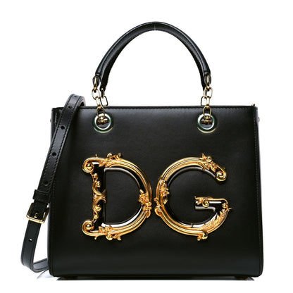 Dolce & Gabbana Nappa Large DG Girls Tote Black 1 of 4