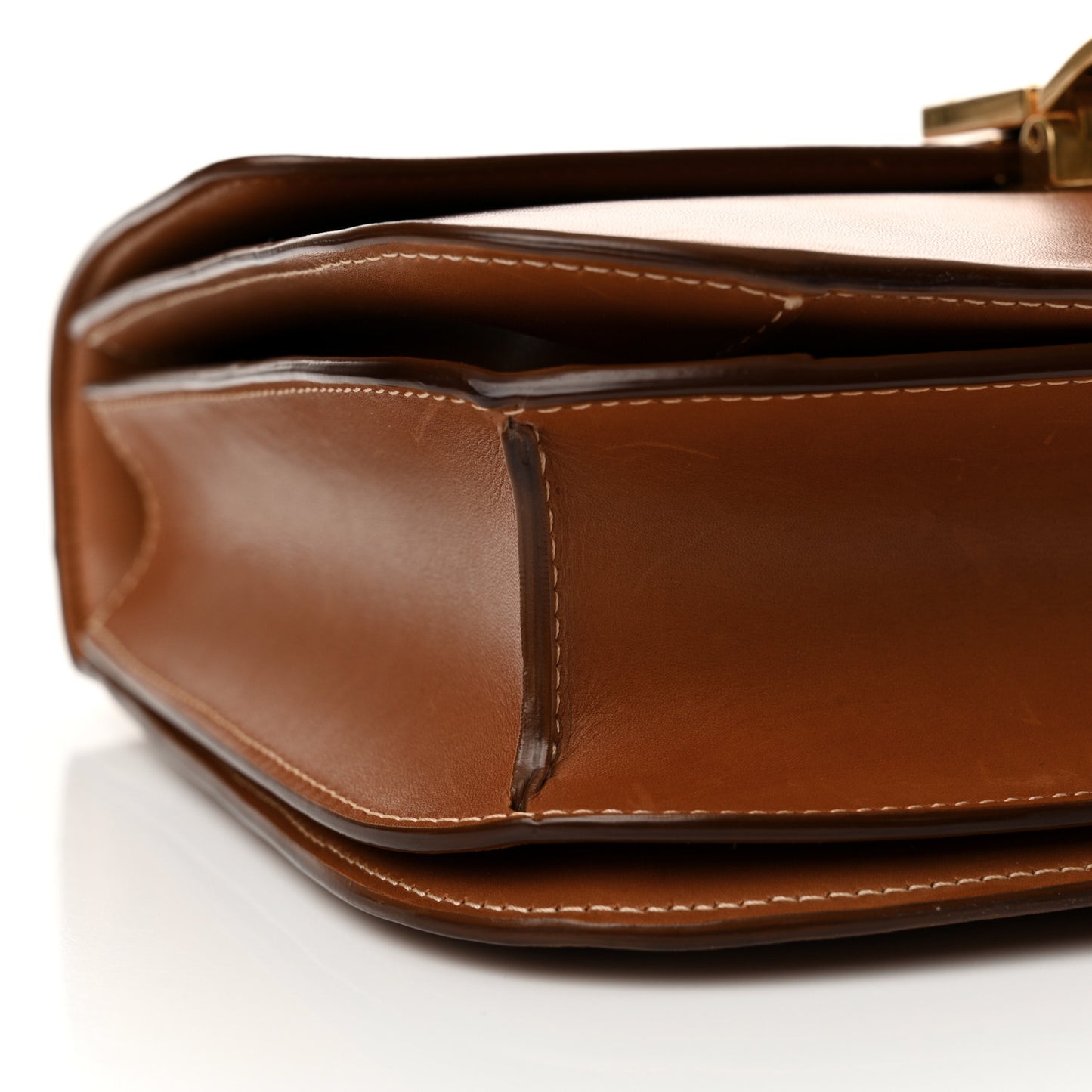 Smooth Calfskin Medium Classic Box Flap Bag Camel